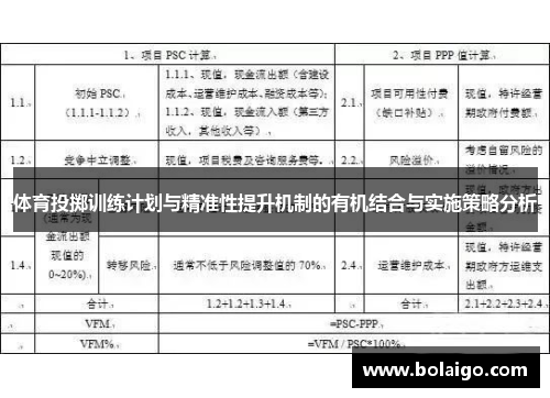 体育投掷训练计划与精准性提升机制的有机结合与实施策略分析